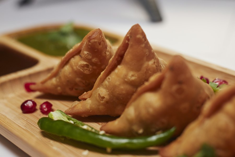 Crisp Indian chilli fritters
